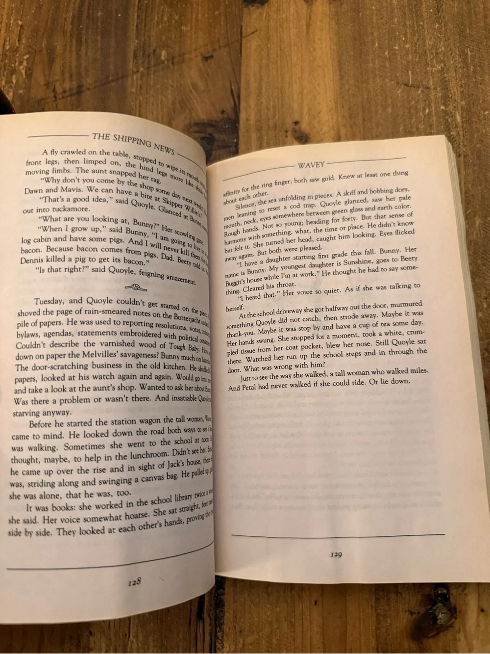 The Shipping News by E. Annie Proulx - White & Gray Pulitzer